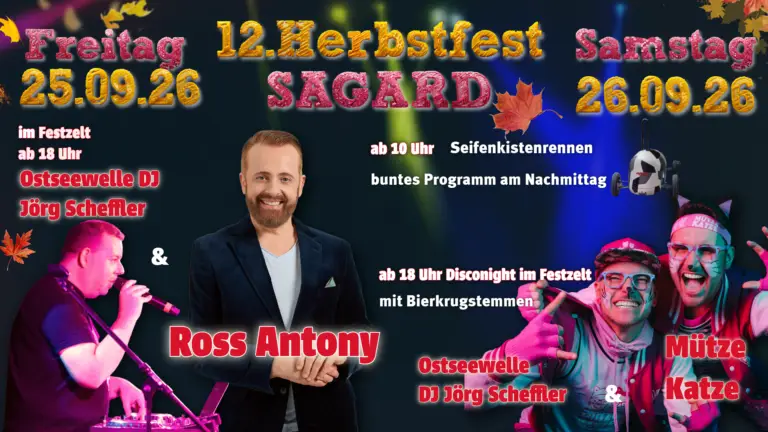 Plakat des traditionellen Herbstfestes Sagard